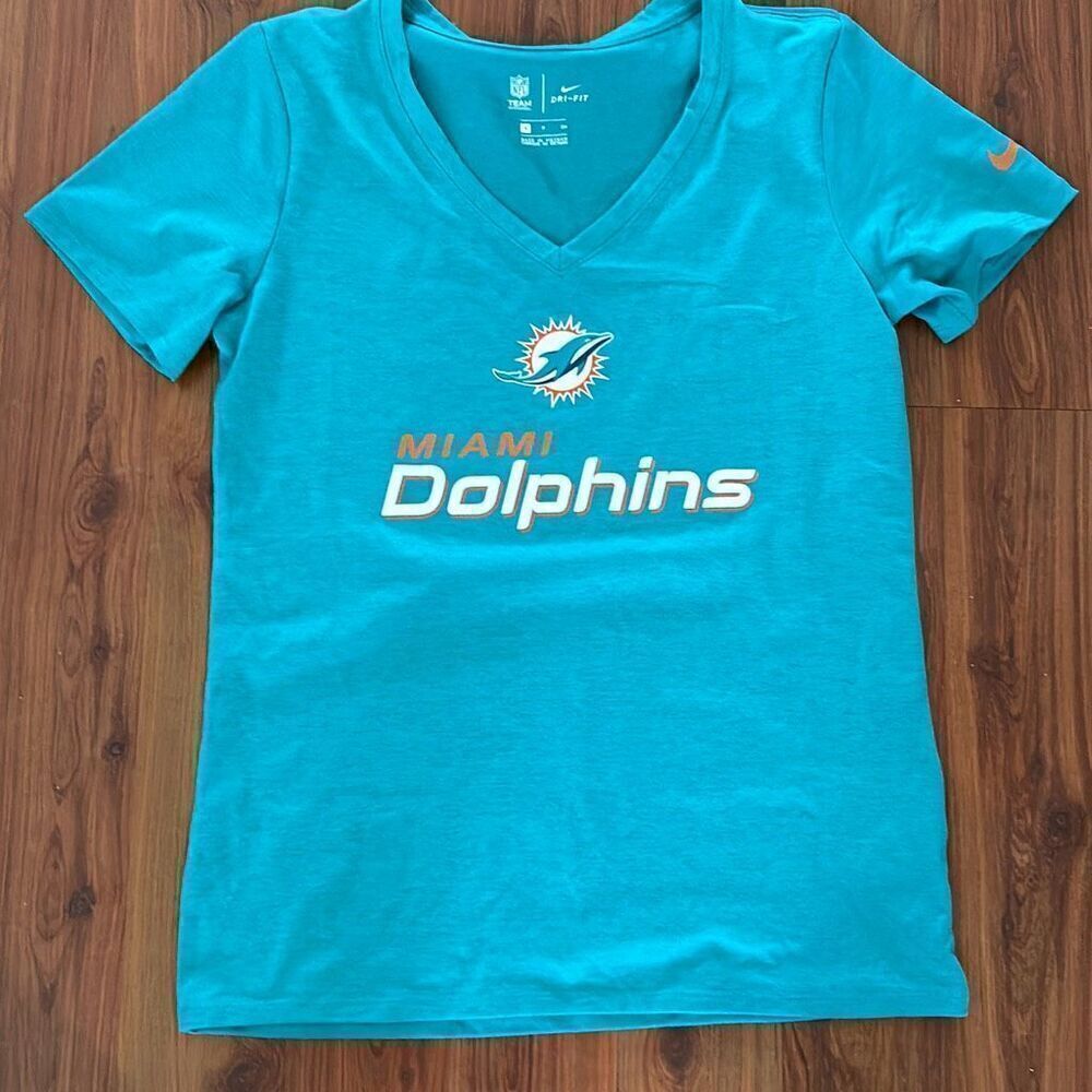 NFL Miami Dolphins women's V-neck T-shirt size S